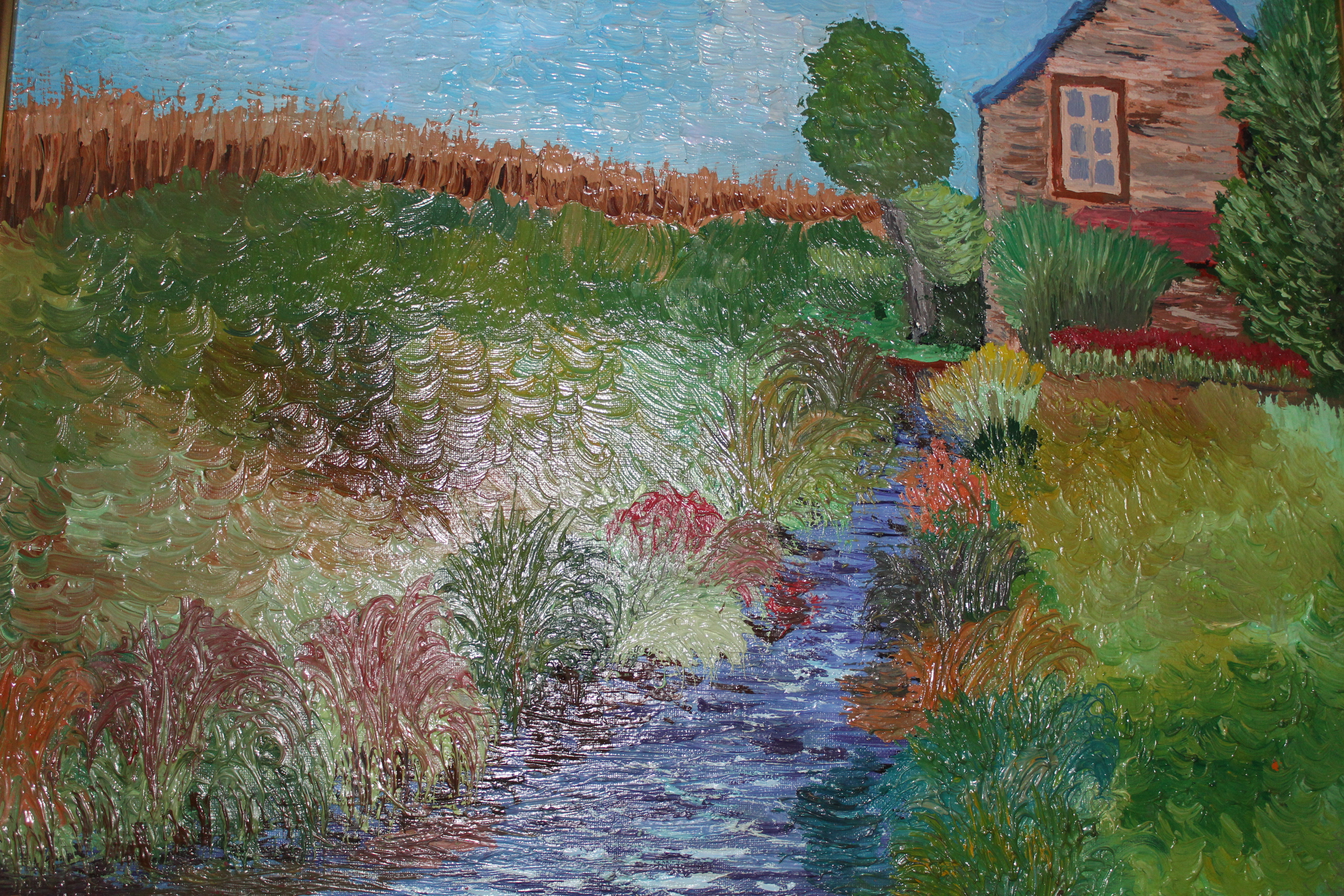 Œuvre encre de Chine série Nature 50x70cm