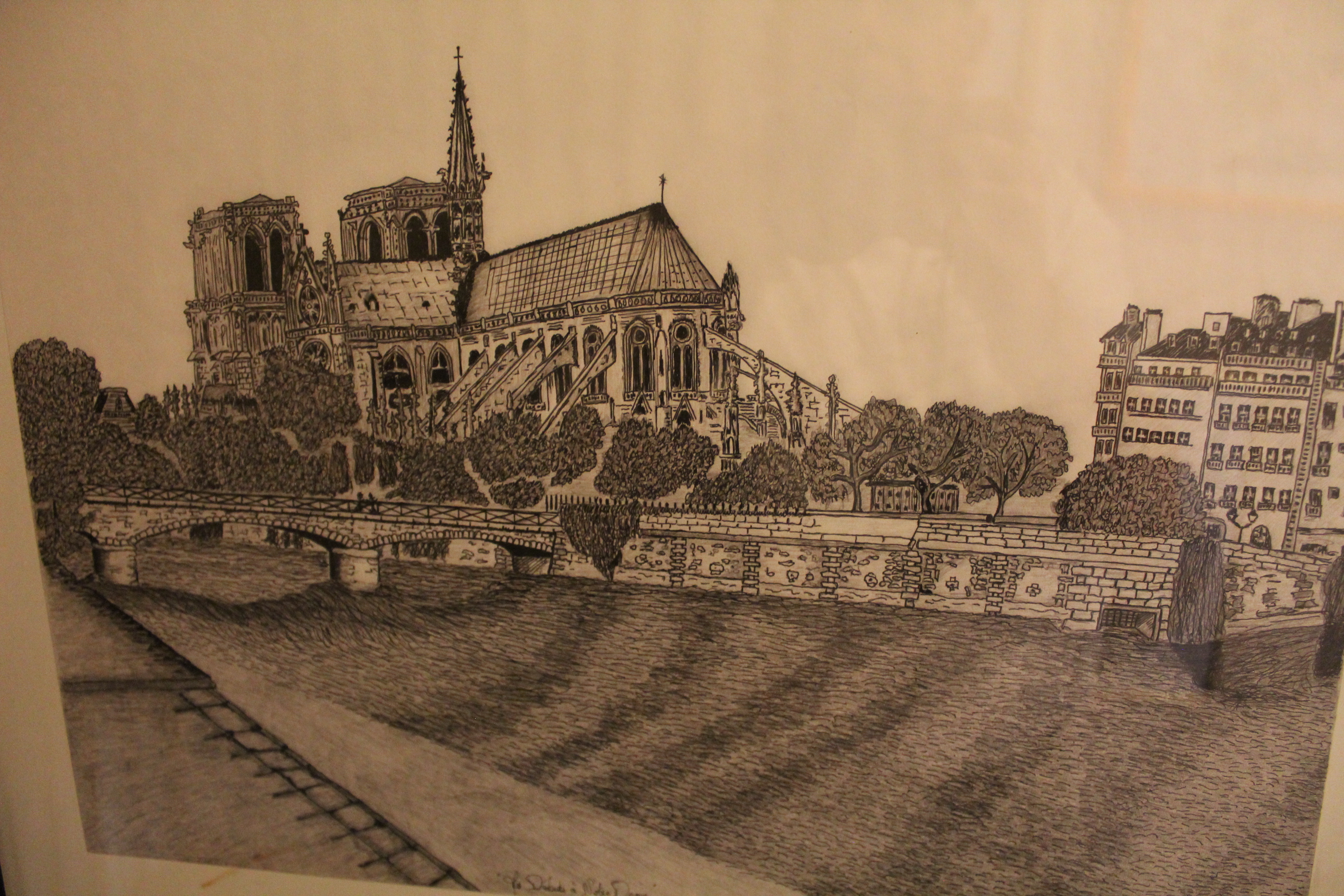 Œuvre encre de Chine série Nature 50x70cm