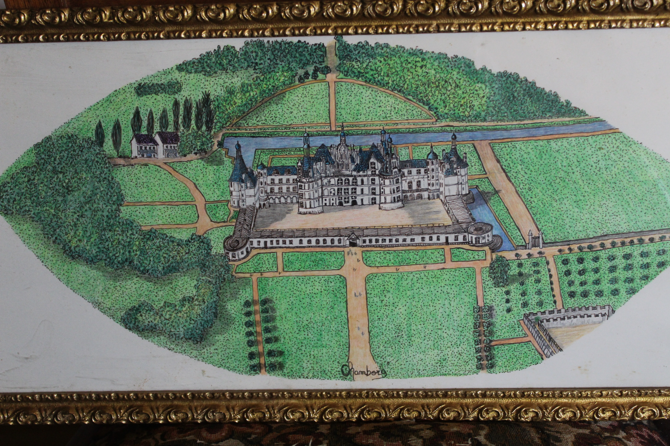 Œuvre encre de Chine série Nature 50x70cm