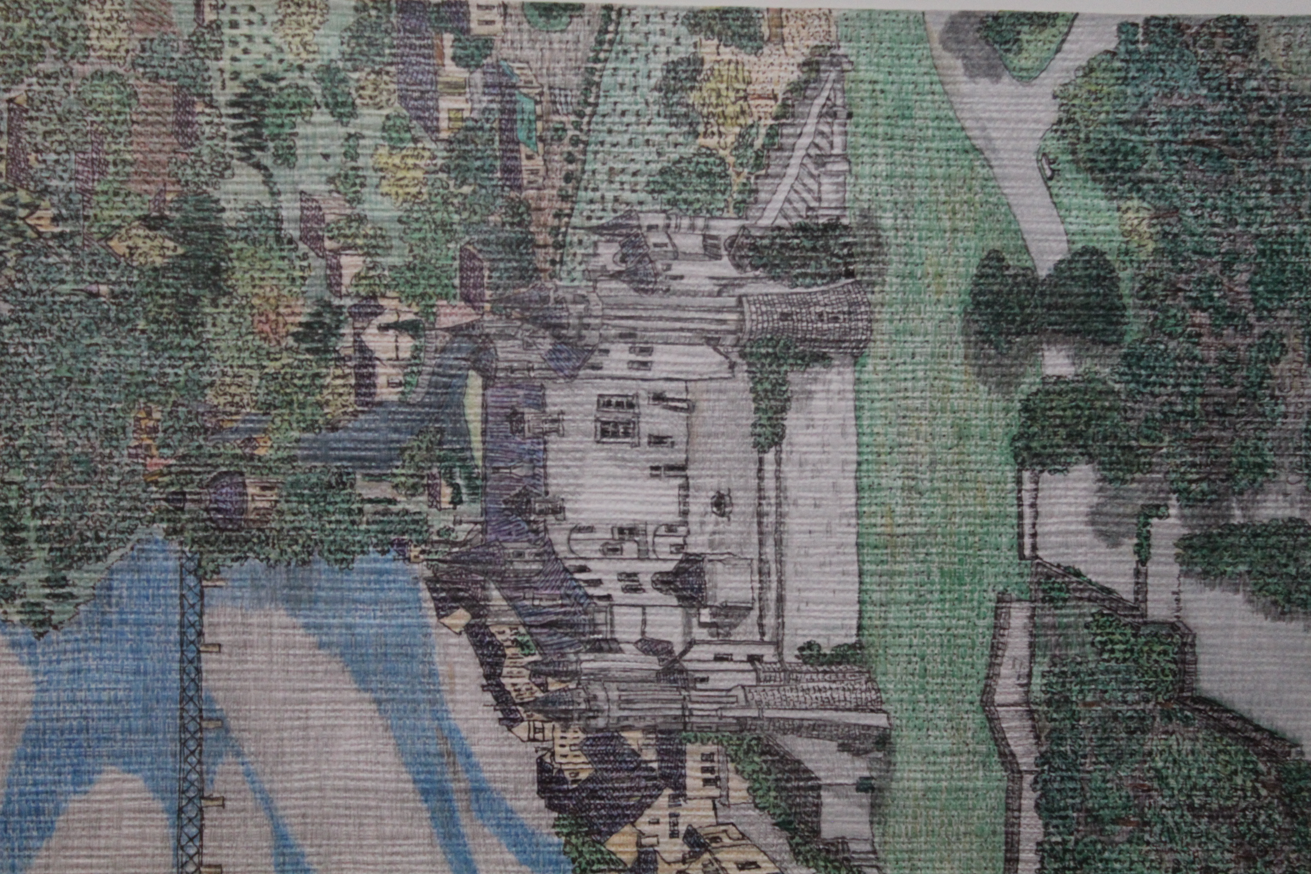 Œuvre encre de Chine série Nature 50x70cm