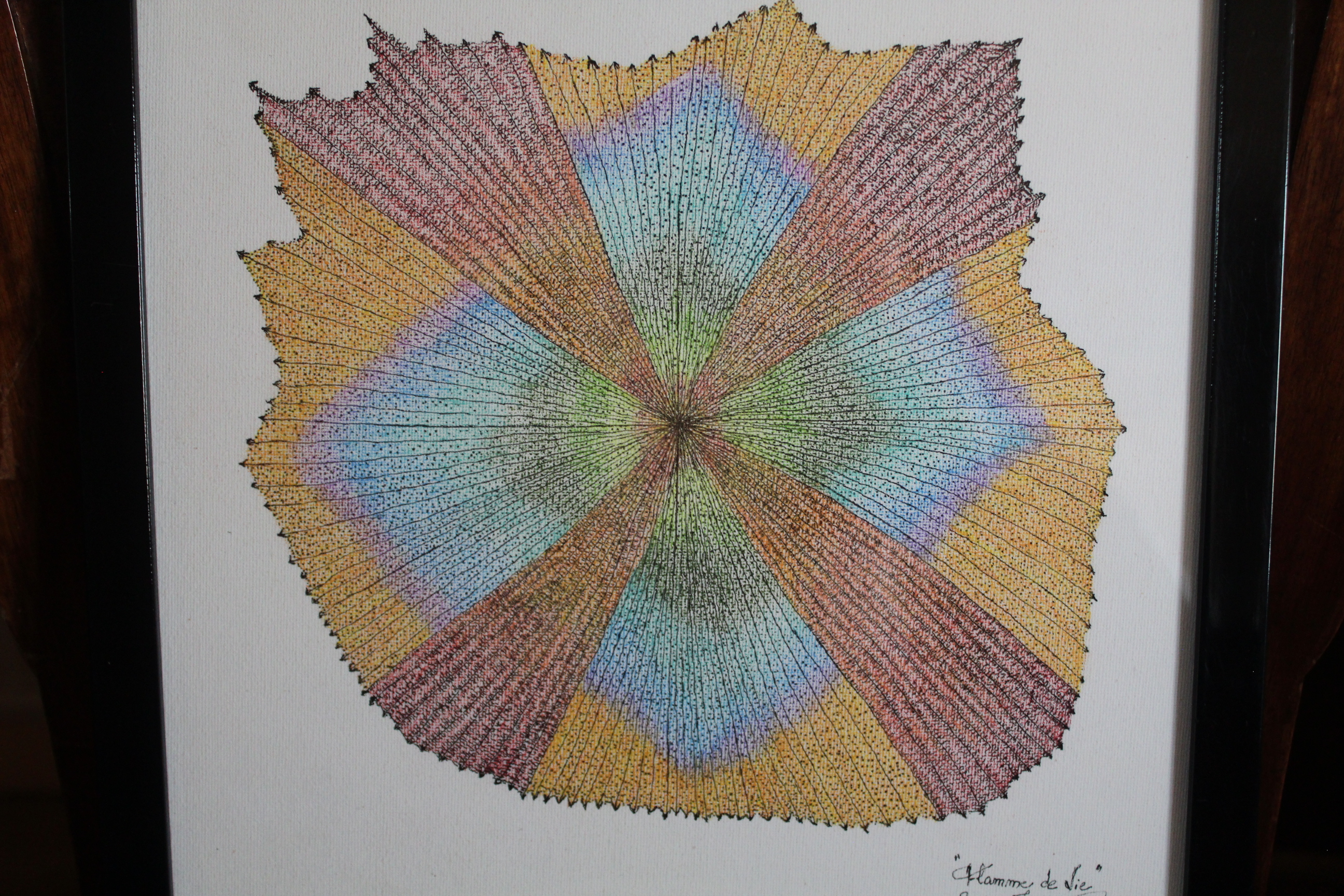 Œuvre encre de Chine série Nature 50x70cm