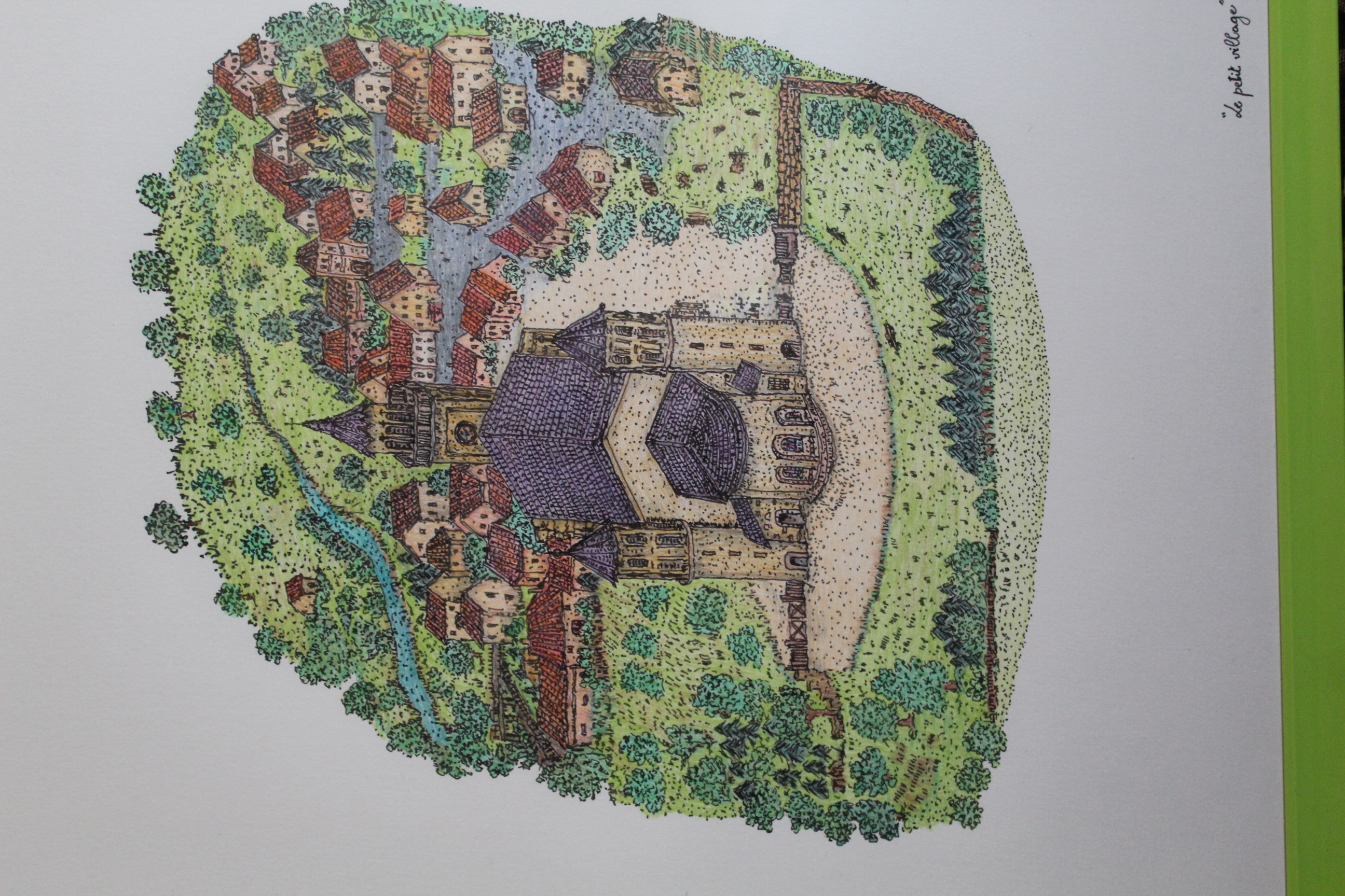 Œuvre encre de Chine série Nature 50x70cm