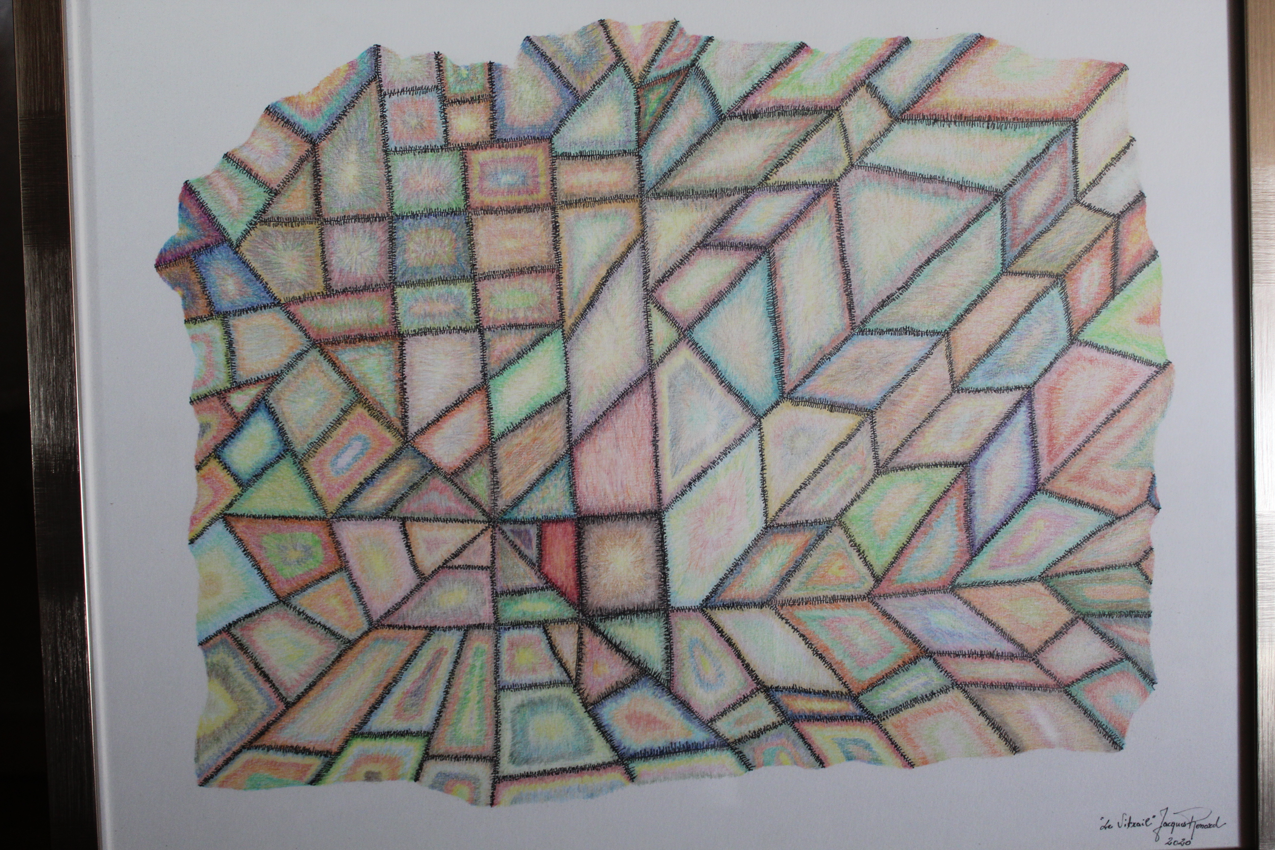 Œuvre encre de Chine série Nature 50x70cm