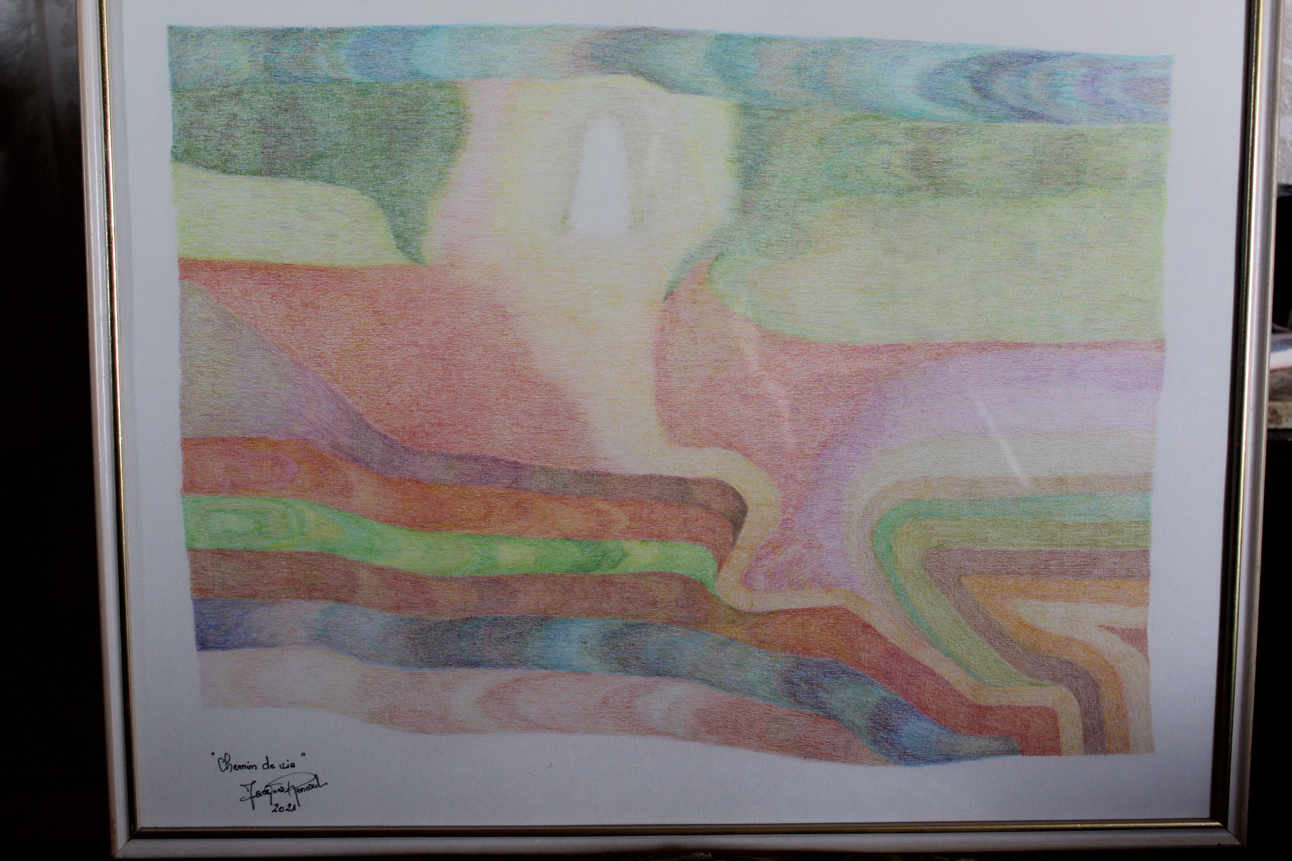 Œuvre encre de Chine série Nature 50x70cm