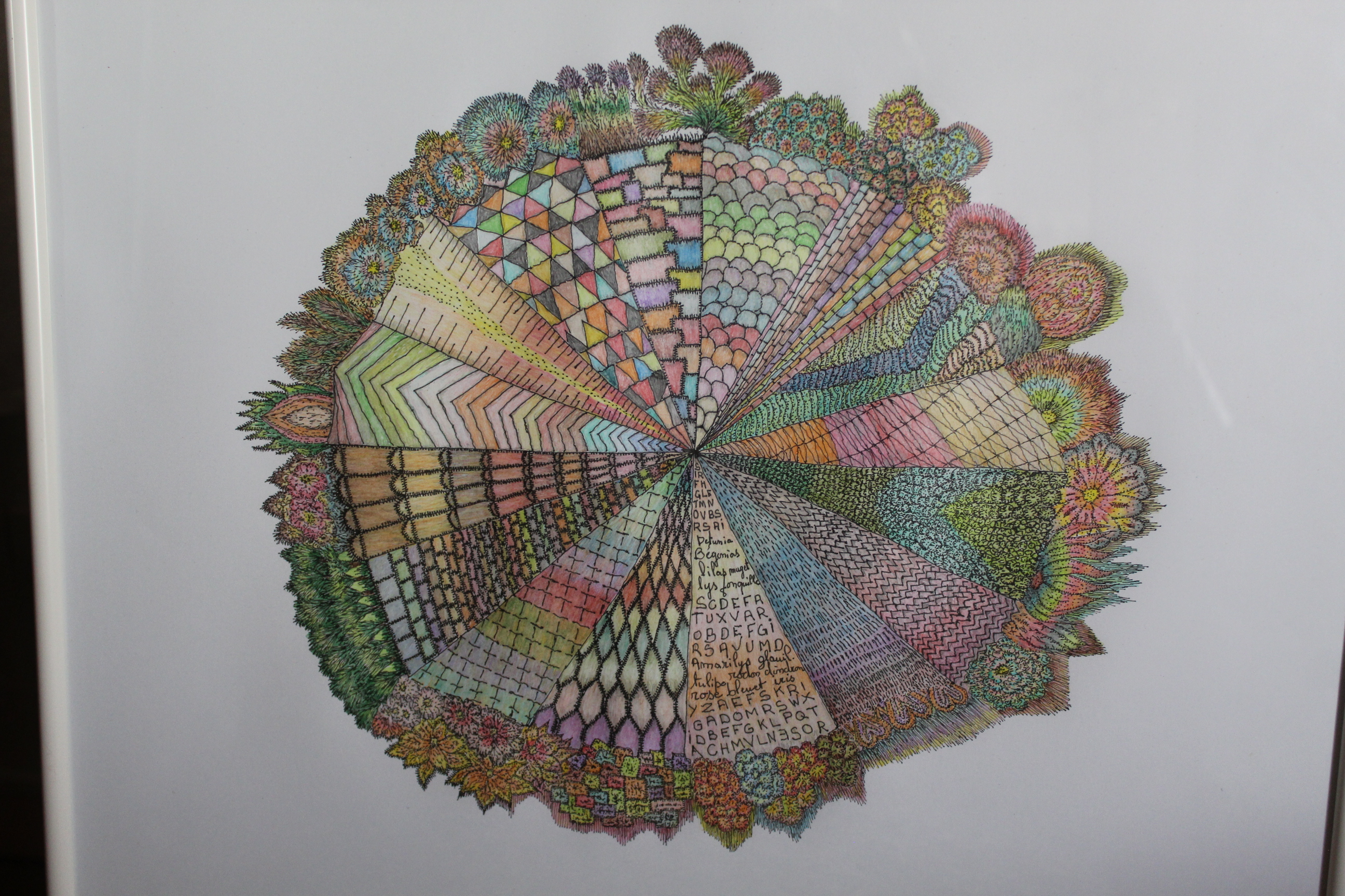 Œuvre encre de Chine série Nature 50x70cm