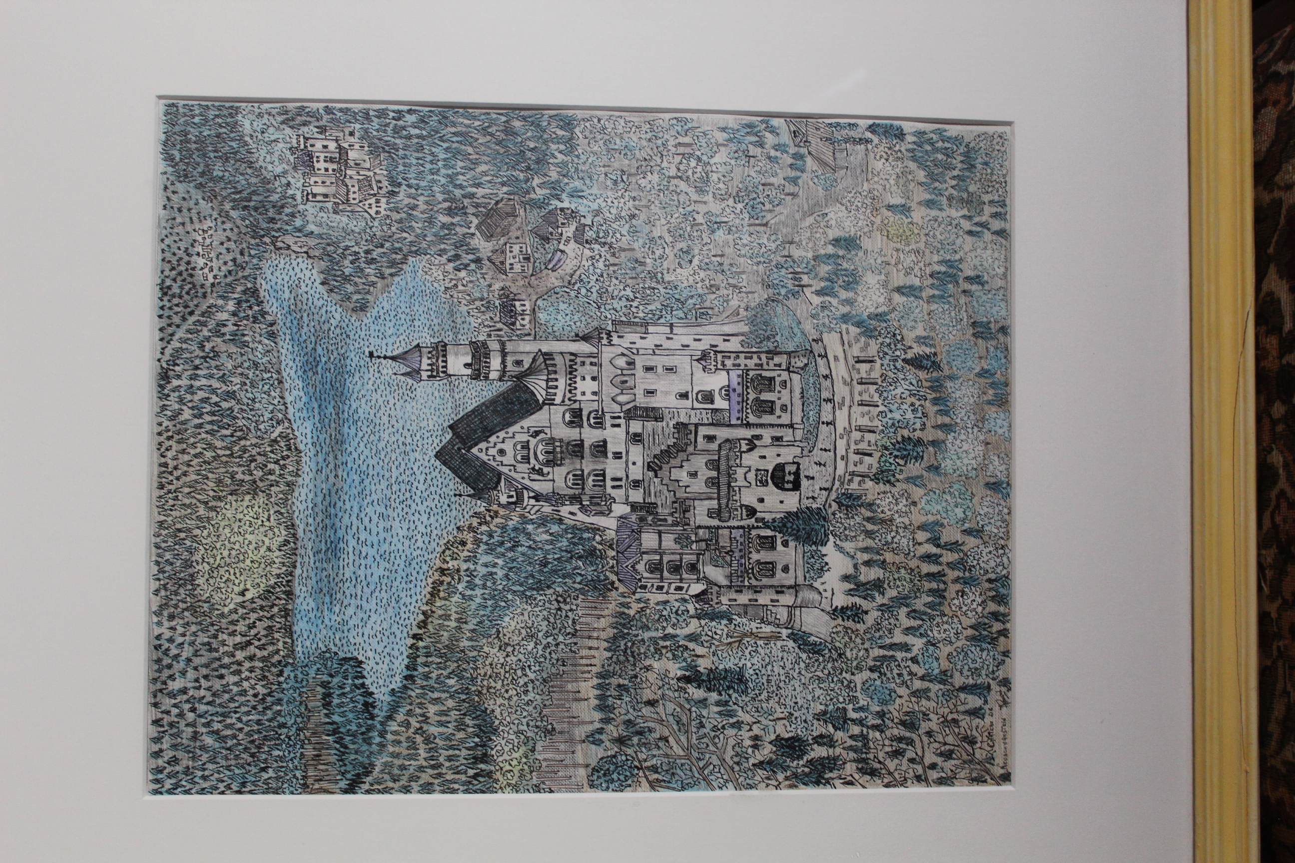 Œuvre encre de Chine série Nature 50x70cm